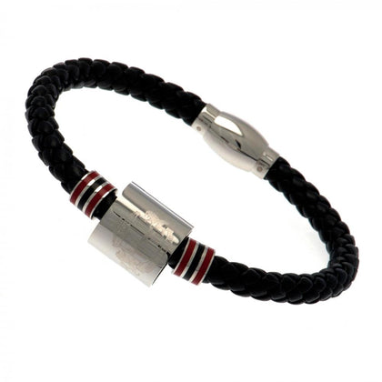 Sunderland AFC Colour Leather Ring Bracelet Image 1