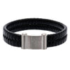 Rangers FC Single Plait Leather Bracelet Image 2