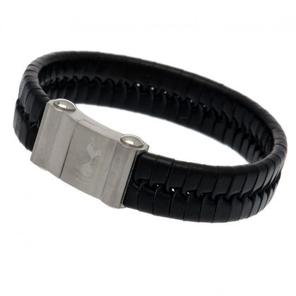 Tottenham Hotspur FC Single Plait Leather Bracelet Image 1