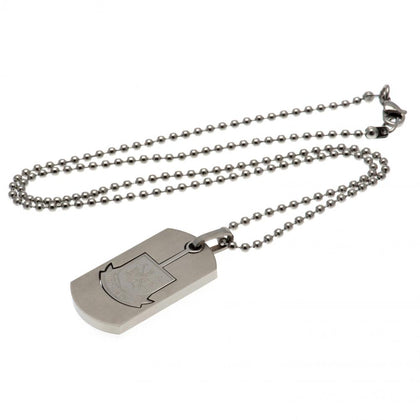 West Ham United FC Stainless Steel Dog Tag & Chain Image 1
