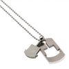 West Ham United FC Stainless Steel Dog Tag & Chain Image 2