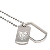 Leeds United FC Stainless Steel Framed Dog Tag & Chain Image 3