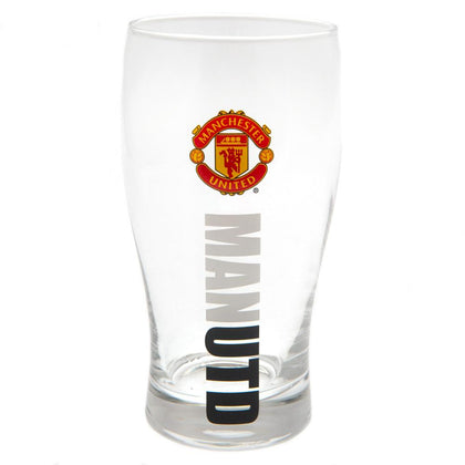 Manchester United FC Tulip Pint Glass Image 1