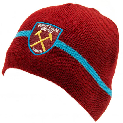 West Ham United FC Beanie Hat Image 1
