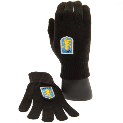 Aston Villa FC Knitted Gloves Image 1