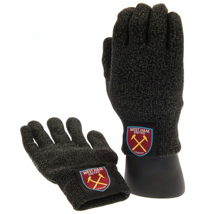 West Ham United FC Luxury Touchscreen Gloves Image 1