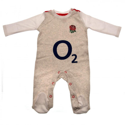 England Rugby Union Baby Sleepsuit Image 1