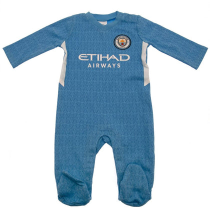 Manchester City FC Baby Sleepsuit Image 1