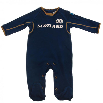 Scotland Rugby Union Baby Sleepsuit Image 1