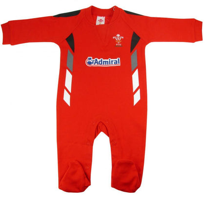 Wales Rugby Union Baby Sleepsuit Image 1