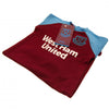 West Ham United FC Baby Sleepsuit Image 3