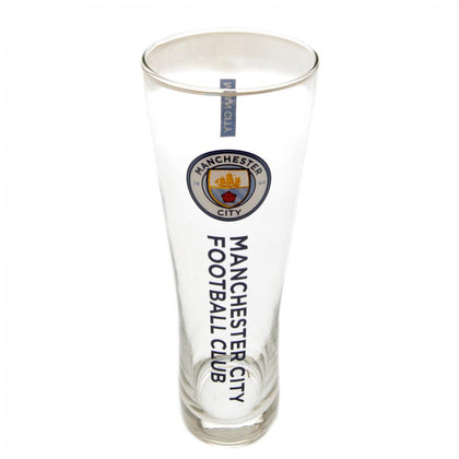Manchester City FC Tall Beer Glass Image 1