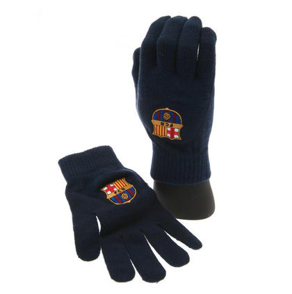 FC Barcelona Knitted Gloves Image 1