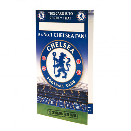 Chelsea FC No 1 Fan Birthday Card Image 1