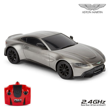 Aston Martin Vantage 1:24 Scale Radio Controlled Car Grey Image 1