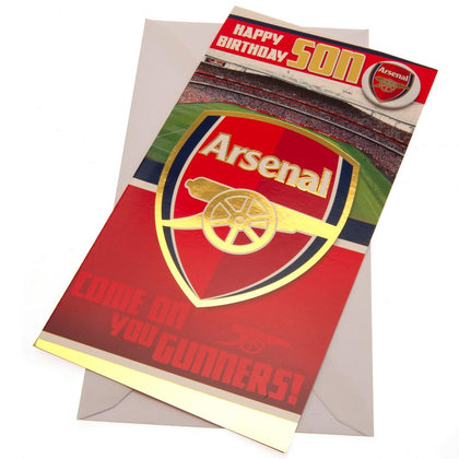 Arsenal FC Son Birthday Card Image 1