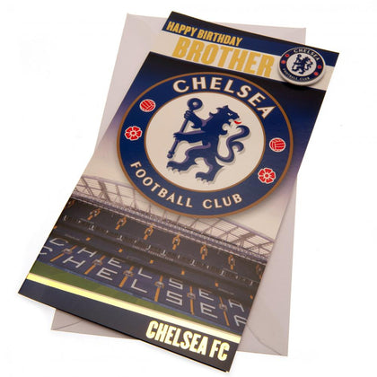 Chelsea FC Brother Birthday Card Image 1