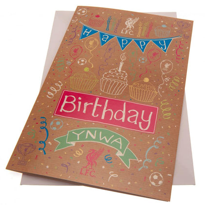 Liverpool FC Girl Birthday Card Image 1