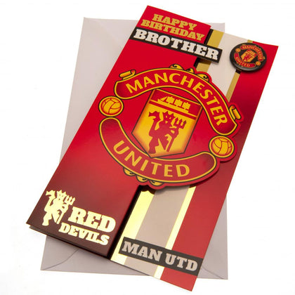 Manchester United FC Brother Birthday Card Image 1