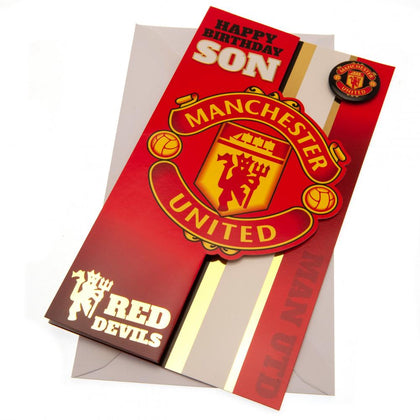 Manchester United FC Son Birthday Card Image 1