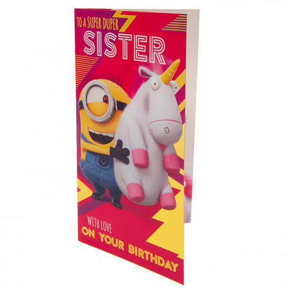 Despicable Me Minion Sister Birthday Card Image 1