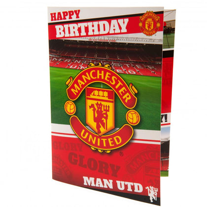 Manchester United FC Musical Birthday Card Image 1