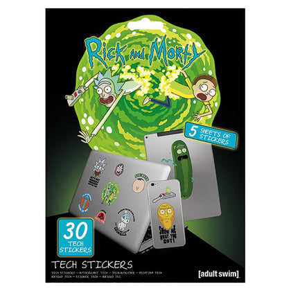 Rick And Morty Tech Stickers Image 1