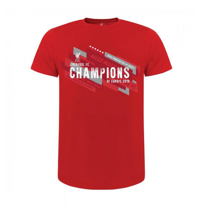 Liverpool FC Champions Of Europe Junior T Shirt Image 1
