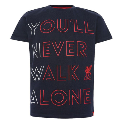 Liverpool FC Junior Navy YNWA T-Shirt Image 1