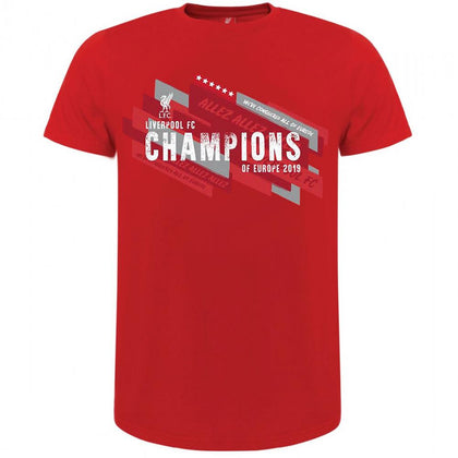 Liverpool FC Champions Of Europe Mens T Shirt Image 1