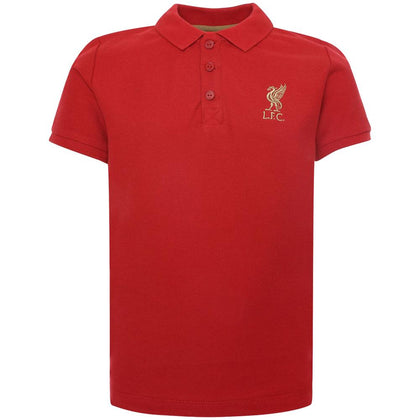 Liverpool FC Junior Red Polo Shirt Image 1