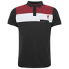 Liverpool FC Mens Charcoal Colour Block Polo Image 1