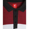 Liverpool FC Mens Charcoal Colour Block Polo Image 2