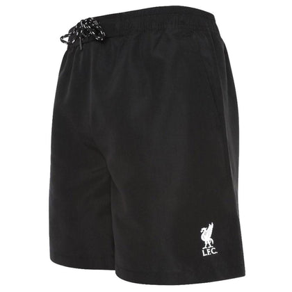 Liverpool FC Mens Black Board Shorts Image 1