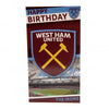 West Ham United FC Birthday Card Image 3