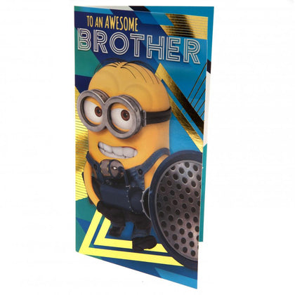 Despicable Me 3 Minion Brother Birthday Card Image 1